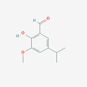 molecular formula C11H14O3 B1638631 2-Hydroxy-5-isopropyl-3-methoxybenzaldehyde 