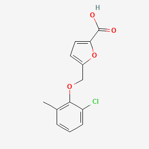 molecular formula C13H11ClO4 B1638663 5-[(2-Chloro-6-methylphenoxy)methyl]-2-furoic acid CAS No. 832737-87-8