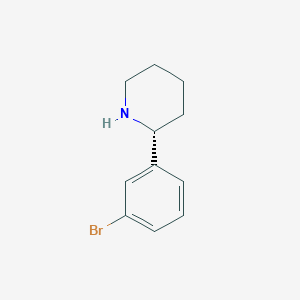 molecular formula C11H14BrN B1638671 (R)-2-(3-Bromophenyl)piperidine 