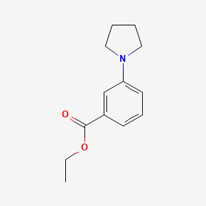 molecular formula C13H17NO2 B1638681 Ethyl 3-pyrrolidin-1-ylbenzoate 