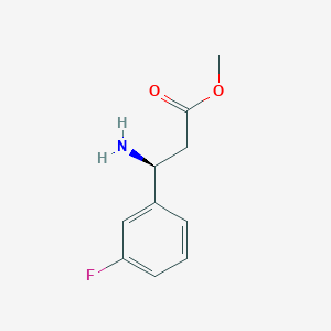 methyl (3S)-3-amino-3-(3-fluorophenyl)propanoate