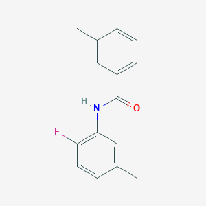 molecular formula C15H14FNO B1638698 N-(2-fluoro-5-methylphenyl)-3-methylbenzamide 