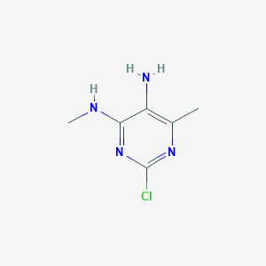 molecular formula C6H9ClN4 B1638718 2-Chloro-N4,6-dimethylpyrimidine-4,5-diamine 