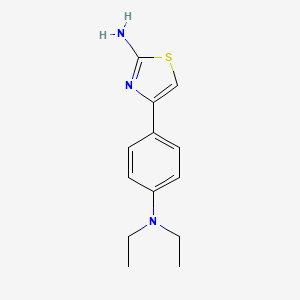 molecular formula C13H17N3S B1638720 4-(4-Diethylamino-phenyl)-thiazol-2-ylamine 