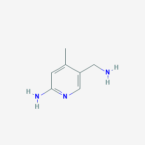 molecular formula C7H11N3 B1638747 5-(Aminomethyl)-4-methylpyridin-2-amine 