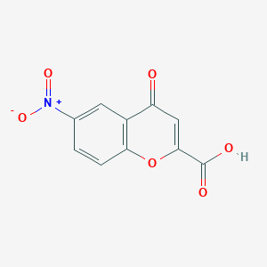 molecular formula C10H5NO6 B1638749 6-Nitro-4-oxo-4H-chromene-2-carboxylic acid 