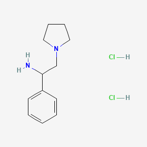 molecular formula C12H20Cl2N2 B1638755 a-Phenyl-1-pyrrolidineethanamine 2HCl 