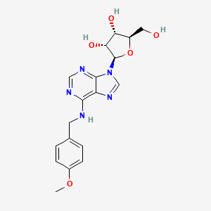 molecular formula C18H21N5O5 B1638792 Adenosine, N-[(4-methoxyphenyl)methyl]- 