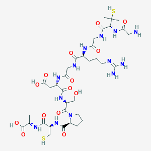 molecular formula C35H59N13O14S2 B1638816 H-Gly-Pen-Gly-Arg-Gly-Asp-Ser-Pro-Cys-Ala-OH CAS No. 126716-28-7