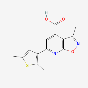 6-(2,5-Dimethylthien-3-yl)-3-methylisoxazolo[5,4-b]pyridine-4-carboxylic acid