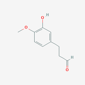 molecular formula C10H12O3 B1638831 3-(3-Hydroxy-4-methoxyphenyl)-propionaldehyde 