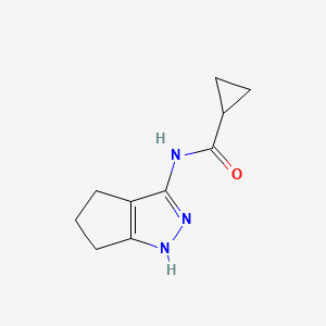 molecular formula C10H13N3O B1638865 N-(1,4,5,6-tetrahydrocyclopenta[c]pyrazol-3-yl)cyclopropanecarboxamide 