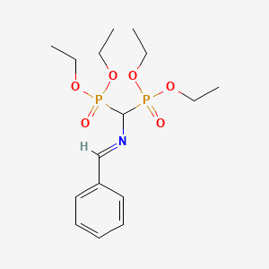 molecular formula C16H27NO6P2 B1638880 N-[bis(diethoxyphosphoryl)methyl]-1-phenyl-methanimine 