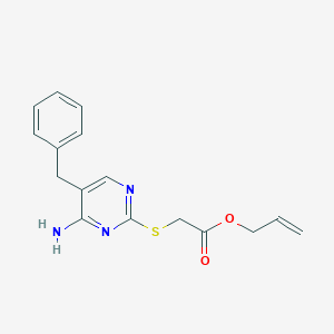 molecular formula C16H17N3O2S B1638882 Allyl [(4-amino-5-benzyl-2-pyrimidinyl)sulfanyl]acetate 