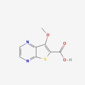 molecular formula C8H6N2O3S B1638884 7-Methoxythieno[2,3-b]pyrazine-6-carboxylic acid 