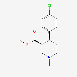 molecular formula C14H18ClNO2 B1638918 (3S,4S)-Methyl 4-(4-chlorophenyl)-1-methylpiperidine-3-carboxylate 