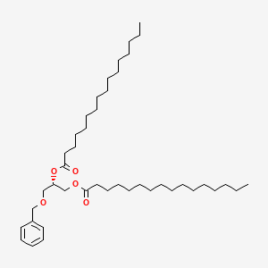 molecular formula C42H74O5 B1638951 [(2S)-2-hexadecanoyloxy-3-phenylmethoxypropyl] hexadecanoate 