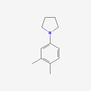 molecular formula C12H17N B1638953 1-(3,4-Dimethylphenyl)pyrrolidine 