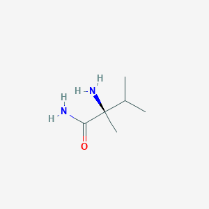 molecular formula C6H14N2O B1638987 (R)-2-Amino-2,3-dimethylbutanamide 