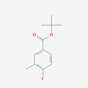 molecular formula C12H15FO2 B1638992 Tert-butyl 4-fluoro-3-methylbenzoate 