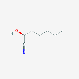 molecular formula C7H13NO B1638997 (s)-2-Hydroxyheptanenitrile 