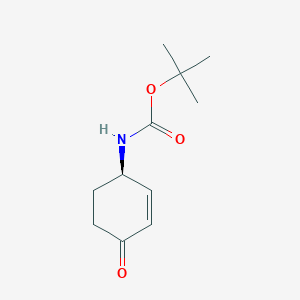 tert-butyl [(1R)-4-oxocyclohex-2-en-1-yl]carbamate