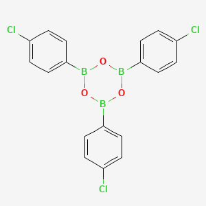 molecular formula C18H12B3Cl3O3 B1639016 Tris(P-chlorophenyl)boroxin 