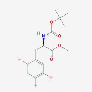 Methyl (2R)-2-[(2-methylpropan-2-yl)oxycarbonylamino]-3-(2,4,5-trifluorophenyl)propanoate