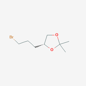 molecular formula C8H15BrO2 B1639074 (R)-4,5-Isopropylidene-1-bromopentane 