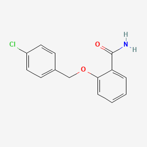 molecular formula C14H12ClNO2 B1639086 2-[(4-Chlorophenyl)methoxy]benzamide 