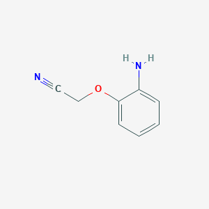 molecular formula C8H8N2O B1639109 2-(2-Aminophenoxy)acetonitrile 