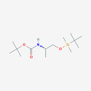 molecular formula C14H31NO3Si B1639114 (S)-Tert-butyl 1-(tert-butyldimethylsilyloxy)propan-2-ylcarbamate 