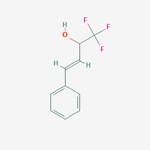 molecular formula C10H9F3O B1639131 (E)-1,1,1-trifluoro-4-phenylbut-3-en-2-ol 