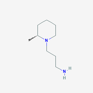 molecular formula C9H20N2 B1639150 3-[(2R)-2-methylpiperidin-1-yl]propan-1-amine 