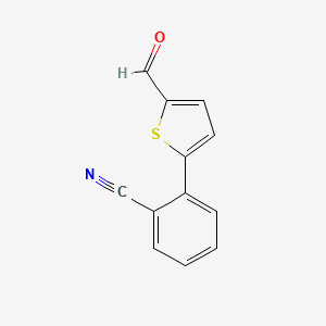 molecular formula C12H7NOS B1639162 2-(5-Formylthiophen-2-yl)benzonitrile 