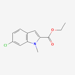 molecular formula C12H12ClNO2 B1639194 Ethyl 6-chloro-1-methyl-1H-indole-2-carboxylate 