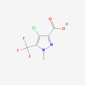 4-chloro-1-methyl-5-(trifluoromethyl)-1H-pyrazole-3-carboxylic acid