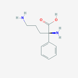 molecular formula C11H16N2O2 B1639315 2-Phenylornithine 