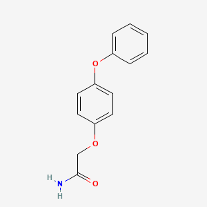 molecular formula C14H13NO3 B1639339 Acetamide,2-(p-phenoxyphenoxy)- 