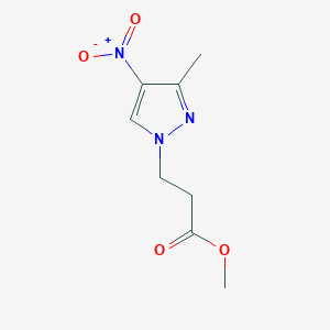 molecular formula C8H11N3O4 B1639352 methyl 3-(3-methyl-4-nitro-1H-pyrazol-1-yl)propanoate CAS No. 1001499-99-5