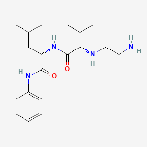 molecular formula C19H32N4O2 B1639370 N-2-Aminoethyl-val-leu-anilide CAS No. 282732-36-9