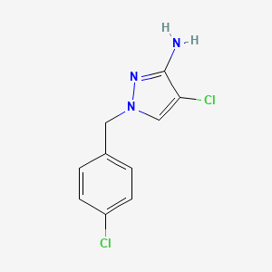 molecular formula C10H9Cl2N3 B1639374 4-chloro-1-(4-chlorobenzyl)-1H-pyrazol-3-amine CAS No. 1001757-54-5