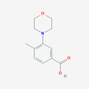 molecular formula C12H15NO3 B1639383 4-甲基-3-吗啉-4-基苯甲酸 CAS No. 886501-52-6