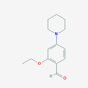 2-Ethoxy-4-piperidin-1-ylbenzaldehyde