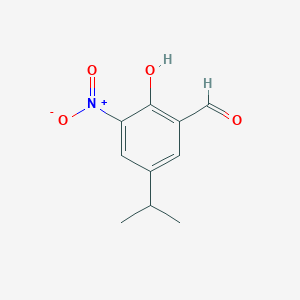 molecular formula C10H11NO4 B1639387 2-Hydroxy-5-isopropyl-3-nitro-benzaldehyde 