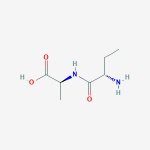 molecular formula C7H14N2O3 B1639400 (2S)-2-[[(2S)-2-aminobutanoyl]amino]propanoic acid 