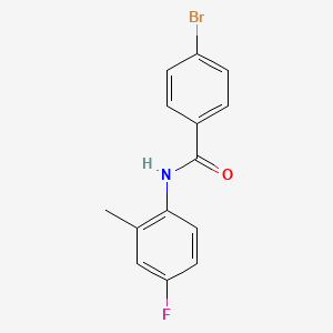 4-bromo-N-(4-fluoro-2-methylphenyl)benzamide