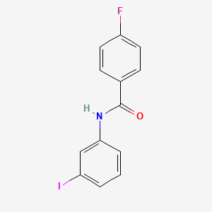molecular formula C13H9FINO B1639596 4-fluoro-N-(3-iodophenyl)benzamide 