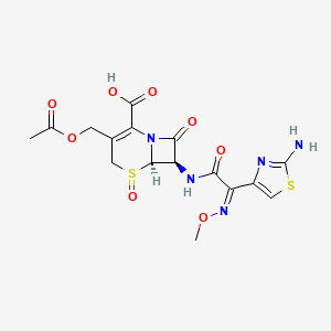 molecular formula C16H17N5O8S2 B1639608 Ceftioxide 