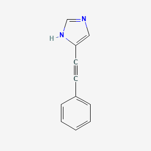 molecular formula C11H8N2 B1639620 1H-Imidazole, 5-(2-phenylethynyl)- 